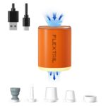 FLEXTAILGEAR TINY PUMP2 X, Elektrische Luftpumpe mit 1300mAh Akku, Tragbare Kompakte Mini Pumpe USB Aufladbar zum Aufblasen u. Absaugen für... 3