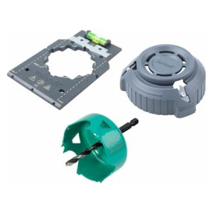 wolfcraft Geling-Set „Hohlwanddosen installieren“ I 5897000 I Zur Vorbereitung von Elektroinstallationen im Trockenbau