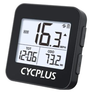 CYCPLUS GPS Fahrradcomputer Drahtlose Fahrradtacho Radcomputer IPX6 Wasserdichter Kilometerzähler GPS-Tachometer Radfahren-G1