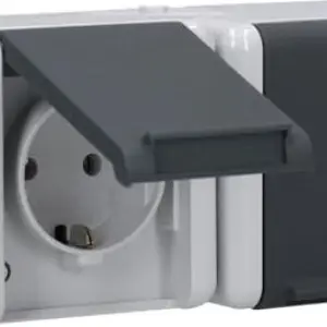 Jung SCHUKO Steckdose 8220W 2-fach grau – Robust & langlebig