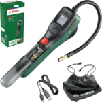 Bosch elektrische Fahrradpumpe/Luftpumpe/Mini Kompressor EasyPump (3,0 Ah Akku, 3,6 Volt, Autostop-Funktion, 150 PSI, 10,3 bar, LED, über USB-C®... 1