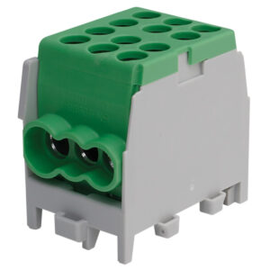 Pollmann HLAK 25 1/4 M2 grüne Abzweigklemme für Hutschienen 35 mm