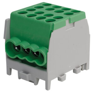 Pollmann HLAK 25 1/6 M2 grüne Abzweigklemme für Hutschiene 35 mm