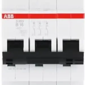 ABB S200 MCB 3-polig 16A 400V Leitungsschutzschalter Typ B 6 kA
