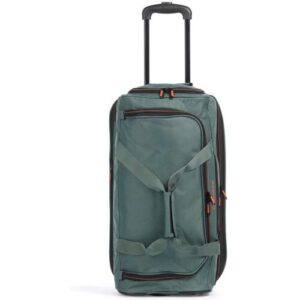 travelite Trolley Reisetasche mit Rollen klein, erweiterbar, BASICS, Weichgepäck Rolltasche mit Dehnfalte, 55 cm, 51 – 64 Liter