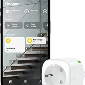 Eve Energy Smarte Steckdose – TÜV-zertifiziert, Matter & Thread, kompatibel