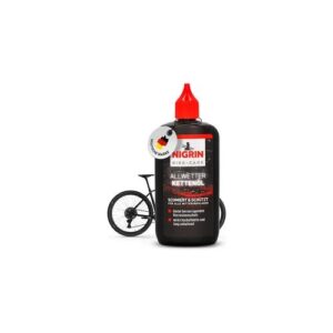 NIGRIN BIKE-CARE Allwetter-Kettenöl, 100 ml Flasche, Fahrradkettenöl, verringert Reibung, macht Fahrradketten leichtläufig