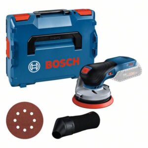 Bosch Professional 18V System Akku Exzenterschleifer GEX 18V-125 (inkl. Schleifteller (125 mm), 1x Schleifpapier, Staubbeutel, ohne Akkus und…