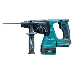 Makita Wireless Li-ion SDS Plus Rotary Brushless 3-Modus -Bohrhammer 24 mm, nur Gehäuse, DHR242Z, Schwarz, Blau