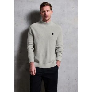 Street One MEN Street One Pullover mit Stehkragen male Grau
