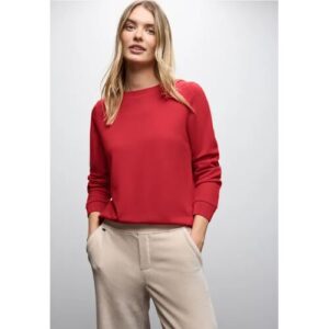 Street One Shirt mit Tape Details female Rot