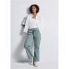 Street One Washed Look Cordhose female Blau