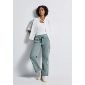 Street One Washed Look Cordhose female Blau