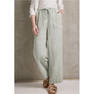 Street One Studio Street One Straight Leg Leinenhose female Grün