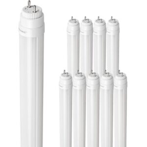 HOFTRONIC 10x LED Röhre 150cm – T8 G13 – 20/24W 4000/4800lm (200lm/W) – 6000K tageslichtweiß – Flimmerfrei – Ersetzt 200W (200W/860) – Inkl. Starter – Aluminiumröhre – LED Leuchtstoffröhre