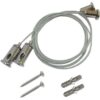 HOFTRONIC Montageset – Aufhängesystem – Befestigungsmaterial – Universal für LED Leuchtstofflampen mit Montageclips