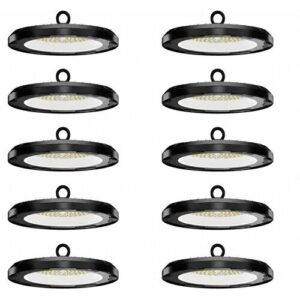 HOFTRONIC 10er-Set – UFO LED High Bay Eris – 100 Watt – 14.000 Lumen – 4000 K – 140l m/W – IK08 – IP65
