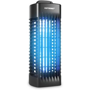 HOFTRONIC LED-Mückenlampe – 4W – UV-Insektenlampe – 1200 V – Geeignet für 30 m² – IP20 für den Innenbereich – Schwarz