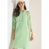 Cecil / Knielanges Kleid mit Kapuze – juicy lime / Grün / 100% Baumwolle / S M XL XXL L