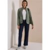 Cecil / Fleecejacke mit Zipper und Stehkragen – shadow khaki / Grün / 100% Polyester / XS 3XL L S XXL M XL