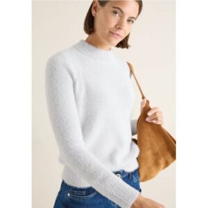Cecil / Jacquard Pullover – luna grey melange / Grau / 80% Polyester/20% Baumwolle / M XXL L XL