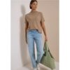 Cecil / Dolman Pullover mit Turtle Neck – creamy mocha melange / Braun / 37% Baumwolle/34% Polyacrylic/26% Polyester/3% Elasthan / M L XXL XL