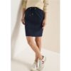 Cecil / Knielanger Rock mit Glitzerdetails – universal blue / Blau / 95% Polyester/5% Elasthan / L XL M XS S 3XL XXL