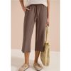 Cecil / 3/4 Wide Leg Hose im Loose Fit – urban taupe / Beige / 100% Viskose / L M XL XXL XXXL