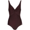 LASCANA Damen Badeanzug  dunkelrot   42E W