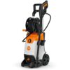 STIHL RE 110 PLUS Elektro-Hochdruckreiniger, 150 bar, Induktionsmotor, Alu-Hochdruckpumpe, Rotordüse + einstellbare Flachstrahldüse