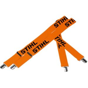 STIHL Hosenträger L/XL (130 cm) orange, Metallklips, verstellbar, für Bundhosen