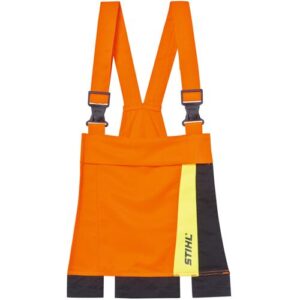 STIHL Latz für Bundhose Protect MS, warnorange, mit Brusttasche und Nierenschutz