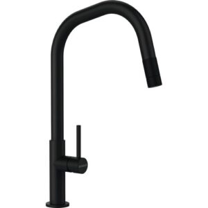 Küchenarmatur SCHOCK „Talinos“, schwarz, B:21cm H:39,8cm T:4,5cm Ø:4,5cm, Edelstahl, Armaturen