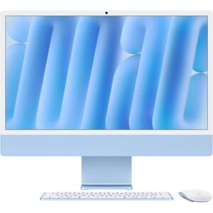 APPLE iMac „iMac M4 24“, blau, Mac OS, 24 ″, 16 GB RAM 512 GB SSD, Desktop-PCs, iMac