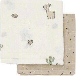 Done By Deer 2er-Pack Mullwindeln 65×65 cm natur