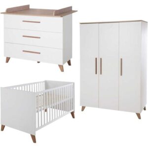 Roba 3-tlg. Babyzimmer Ole weiss