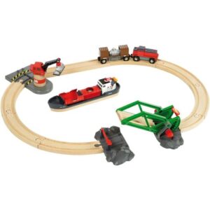 Brio Eisenbahn-Set Container Hafen Set mehrfarbig