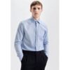 seidensticker Slim Business Hemd Uni Blau 37