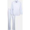 seidensticker Regular Pyjama Gestreift Blau 56