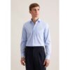 seidensticker Regular Business Hemd Uni Blau 47
