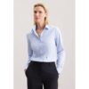 seidensticker Hemdbluse mit Abnähern slim fit Blau 38