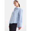 seidensticker Oxford Hemdbluse A- Linie mit langer Manschette Blau 40