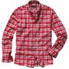Mey & Edlich Signalkaro-Flanellhemd Rot 44