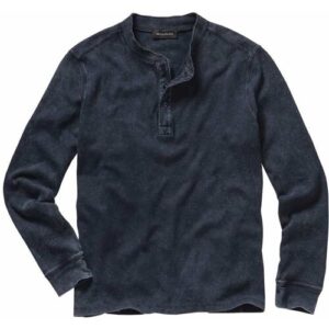 Mey & Edlich Henley-Shirt Schwarz 52