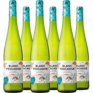 6er Vorteilspaket Blanc Pescador Vino de Aguja blanco seco  Castillo Perelada