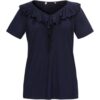MODERNE HAUSFRAU Damen Bluse „Milano“ M blau