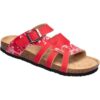 wonderwalk Bequem-Klettpantolette „Iris“ 36 rot