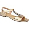 wonderwalk ﻿Designer-Sandalette „Heidi“ gold 38 Damen