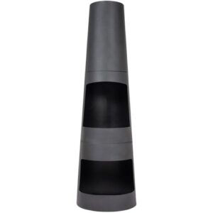 Buschbeck Stahlofen ‚Circo‘, schwarz, ca. Ø 36 x H 150 cm