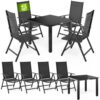 Casaria® Garten-Sitzgruppe Bern 5-tlg Anthrazit Alu